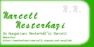 marcell mesterhazi business card